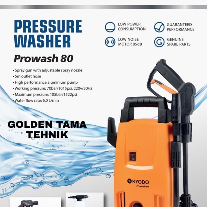 Jet Cleaner Kyodo Prowash 80 / Alat Steam Cuci Motor Dan Mobil Terbaik