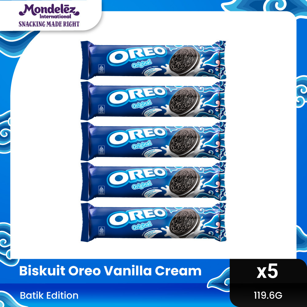 

OREO BATIK VANILLA CREAM 119.6G x 5