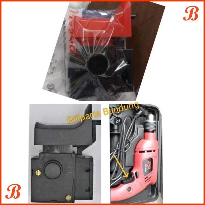 | ILP | SWITCH BOR SKIL 6513 SAKLAR SKILL BOR IMPACT DRILL 13MM ON OFF READY WARNA MERAH
