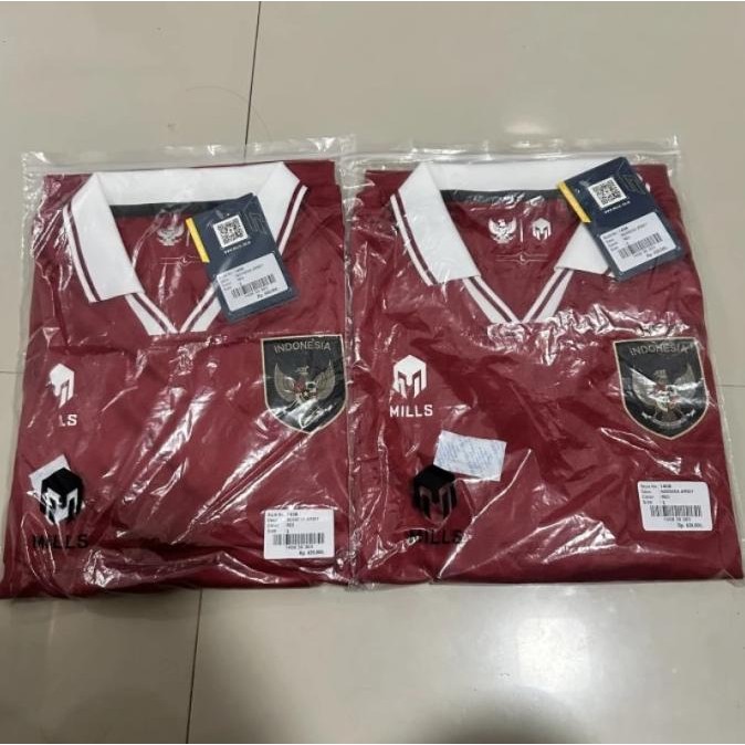 Jersey Timnas Indonesia Mills Replica Original