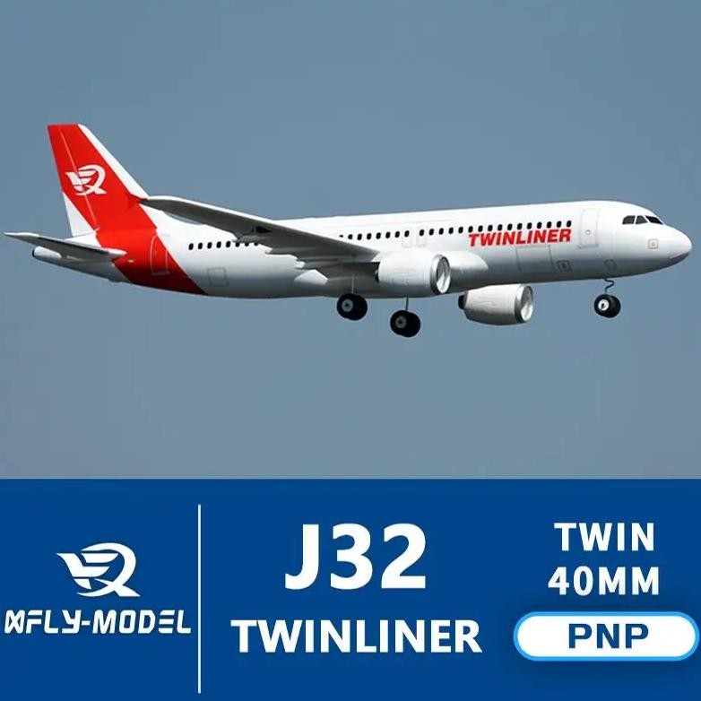 XFLY DOUBLE ENGINE 40MM DUCTED TWINLINER J32 4S ELECTRIC JET RC PLANE REMOTE-CONTROLLED PASSENGER AI