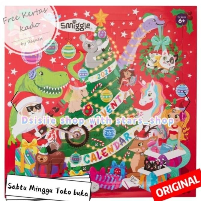 

TERLARIS - Smiggle Advent Calendar 2022 Original / Accesories Kids