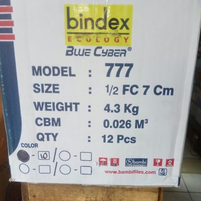 

TERBARU - Ordner Bindex 777 1/2 Folio hitam