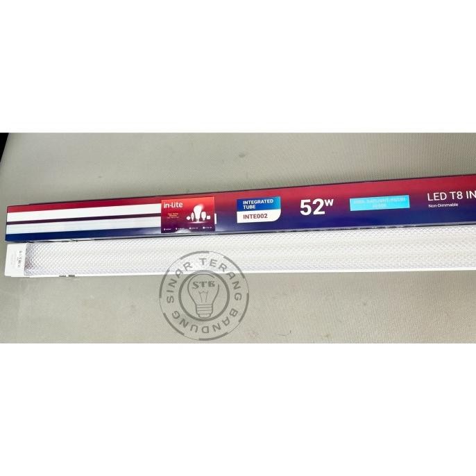 TERMURAH - LAMPU LED T8 INTEGRATED INLITE 52W 52 WATT PRISMATIC 120 CM - INTE002