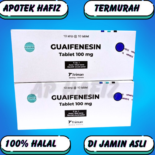 TRIMAN GUAIFENESIN 100 MG - 100's