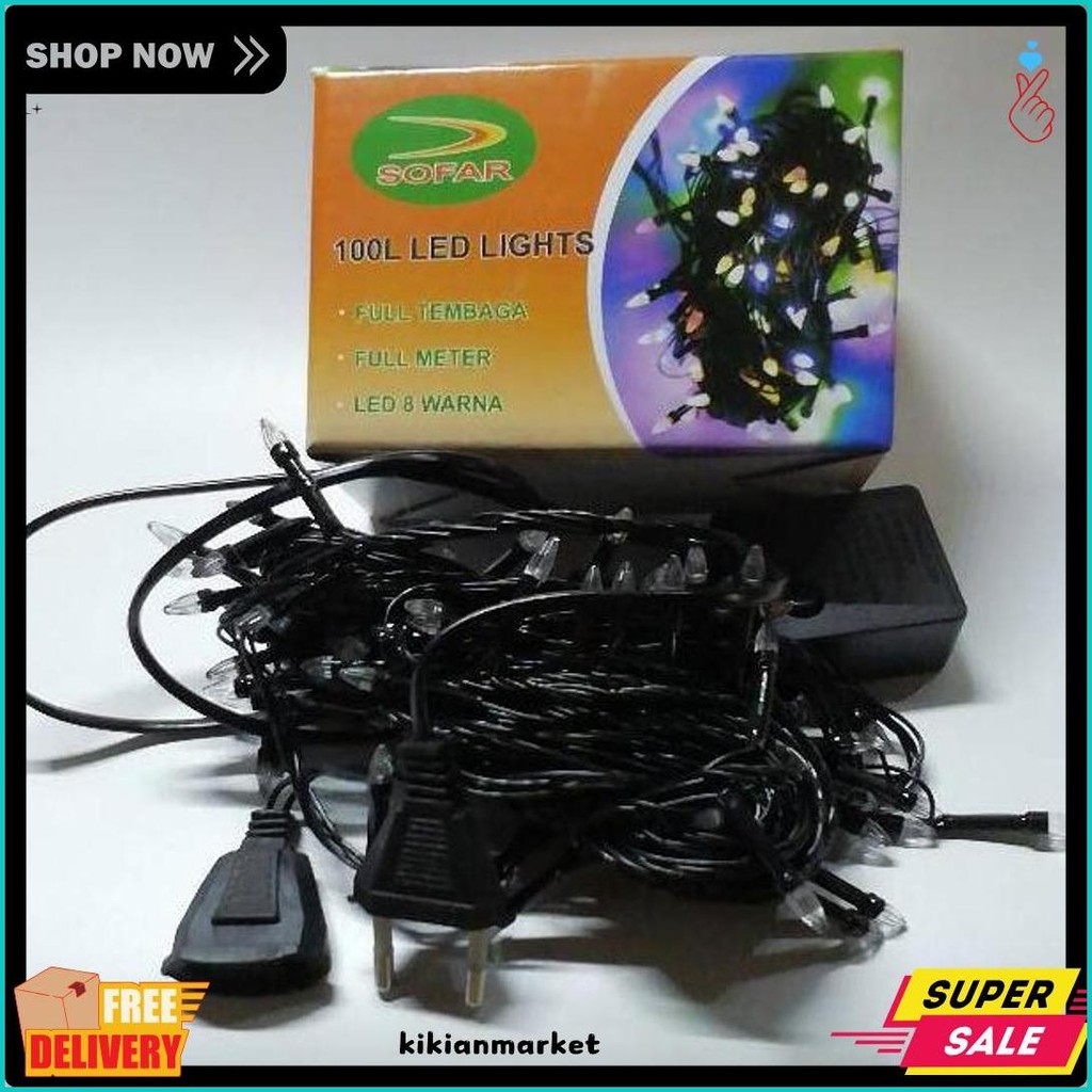 Lampu Tumblr / Lampu Natal Led Rainbow / Tumblr Light / Tumblr Led 8 Warna Sf-100 (Order Sebelum Ket
