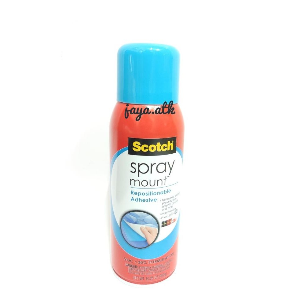 

TERBARU - LEM SEMPROT 3M SCOTCH SPRAY MOUNT ADHESIVE TIDAK PERMANEN 6065 290 GR