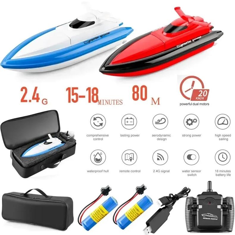 F1 HIGH SPEED RC BOAT REMOTE CONTROL RACE BOAT 4 CHANNELS FOR POOLS, LAKES AND OUTDOOR ADVENTURE