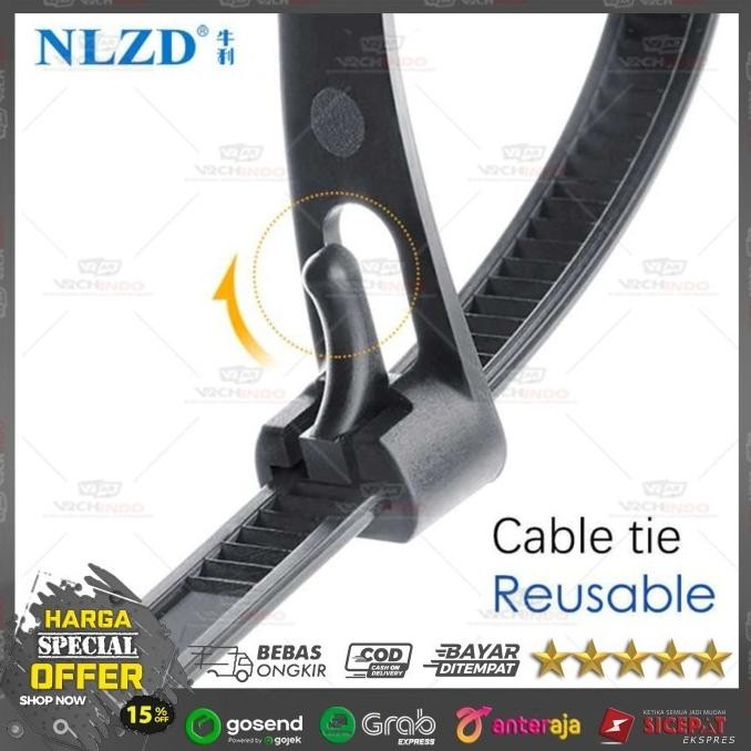 

HARGA DISC - Kabel Ripet - Zip Cable / Tie Ties Organizer Reusable / Releasable !!