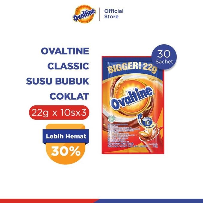 

Ovaltine Classic Susu Bubuk Coklat 22grx10sx3