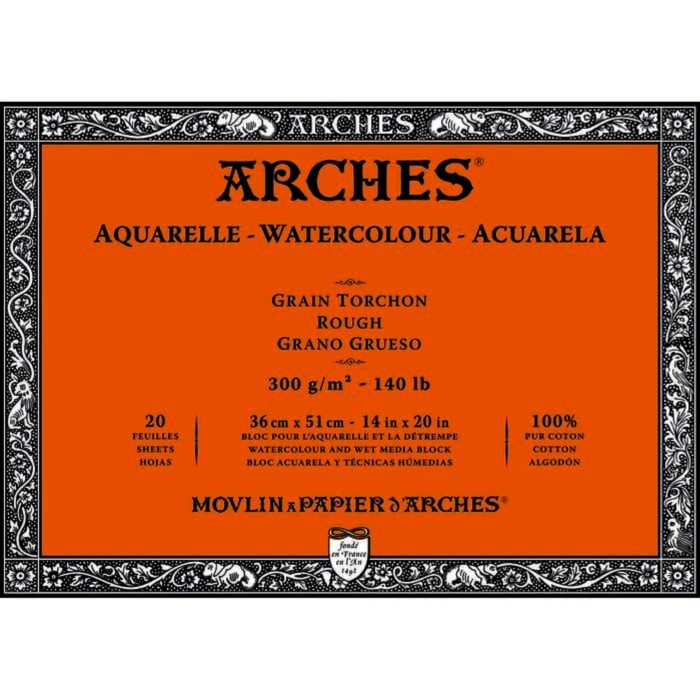 

Triyper Arches Aquarelle Watercolour Block 300Gsm / Rough