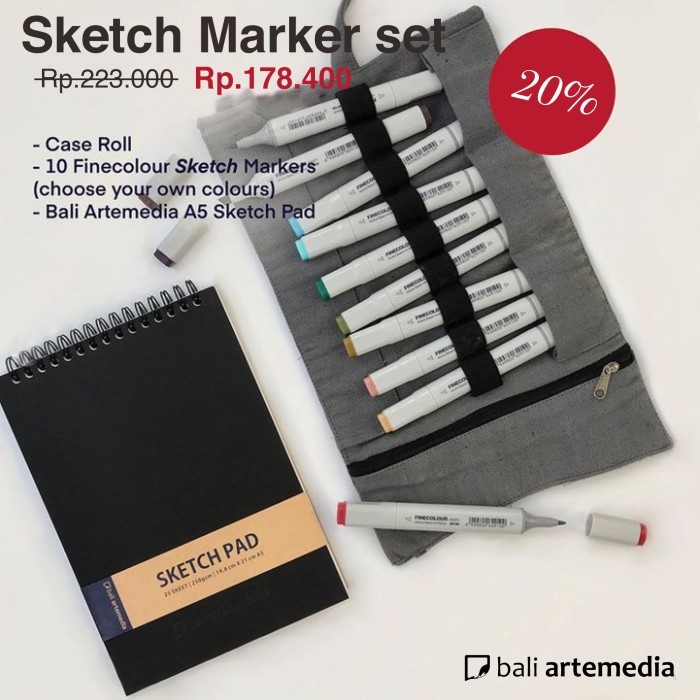 

Triyper Bali Artemedia Sketch Marker Set