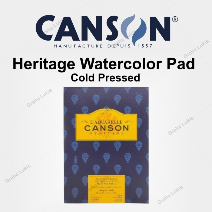 

Triyper Canson Heritage Watercolor Pad 23 X 31Cm 300Gsm Cold Pressed