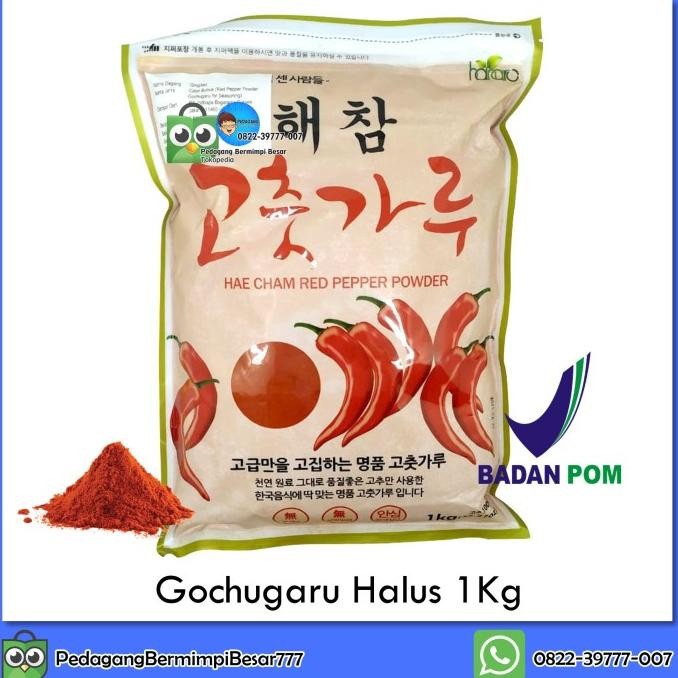 

Hae Cham Red Pepper Powder 1Kg | Gochugaru | Gochukaru | Cabai Korea