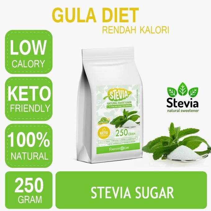 

Gula Stevia Bubuk Halus kemasan 250 gram Stevia Sugar Powder