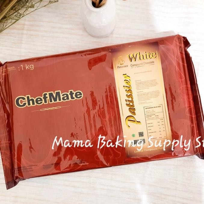 

Chefmate White Patissier Compound White Chocolate Cokelat Putih 1 Kg Terlaris