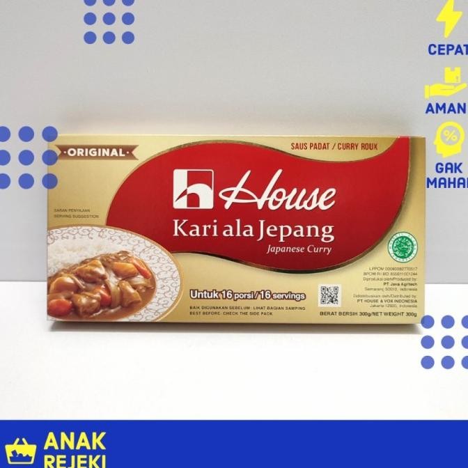 

House Kari ala Jepang 300gr (16porsi) - Saus Padat Kari Curry Roux