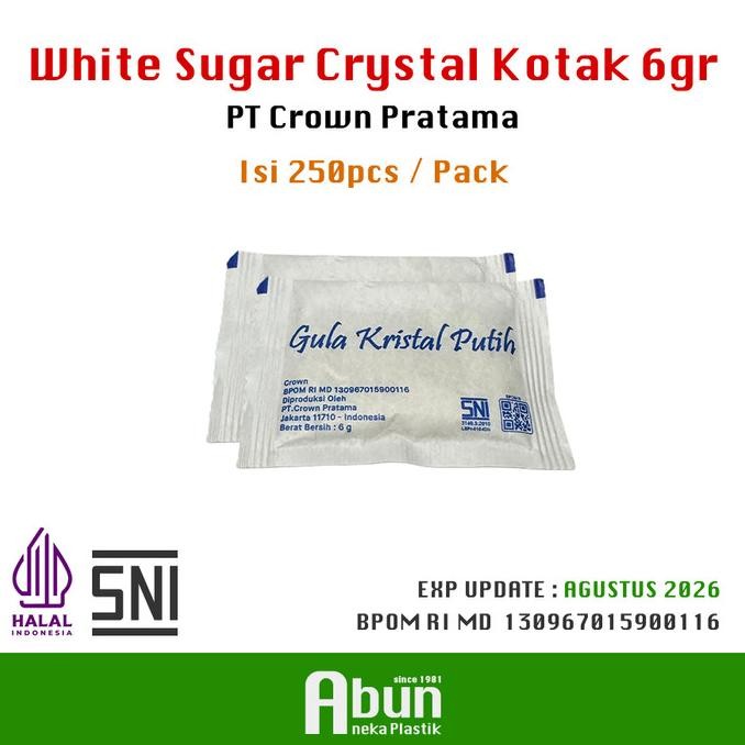 

White Sugar Sachet (Kotak) Isi 250pcs