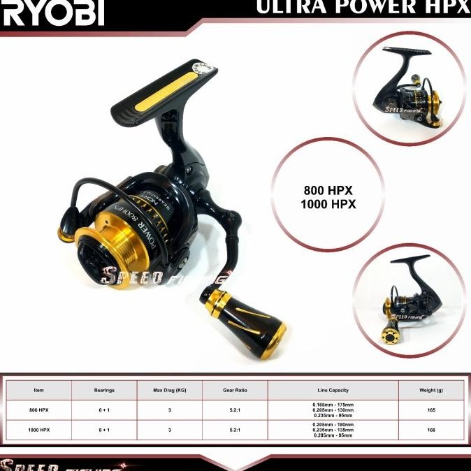 Reel Ryobi Ultra Power 800 HPX Pancing Ultralight Ryobi UP HPX 1000