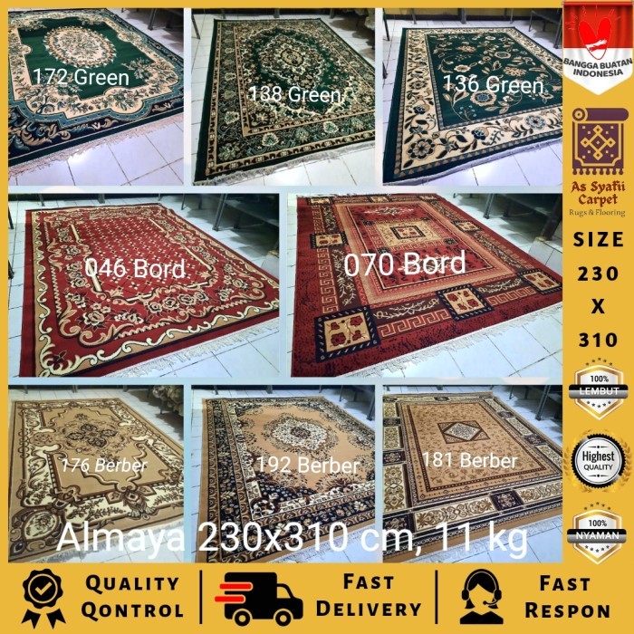 KARPET PERMADANI KLASIK ALMAYA 230310 KARPET LANTAI UKURAN BESAR