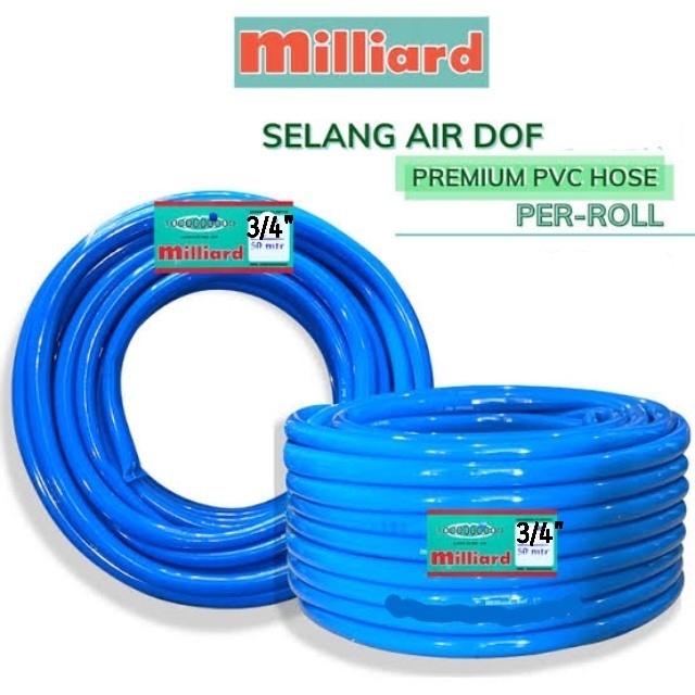 Selang air 3/4 inch Selang milliard dof 3/4" inch biru (1 roll)