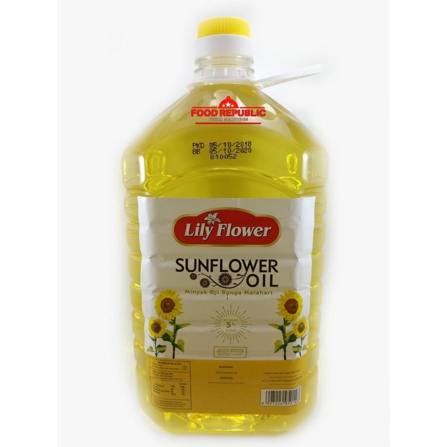 

Sunflower Oil Lily Flower 5 Ltr / Minyak Bunga Matahari Best Seller