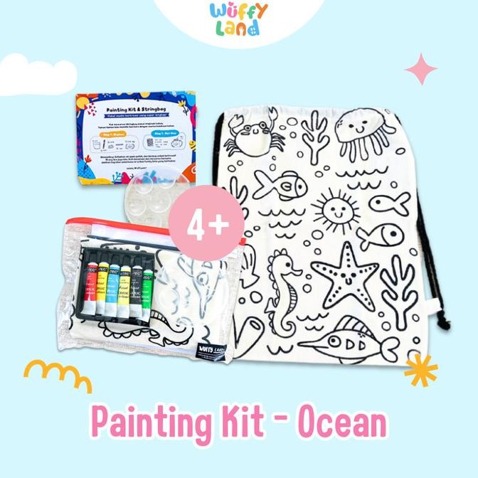 

Painting Kit String Bag - Ocean