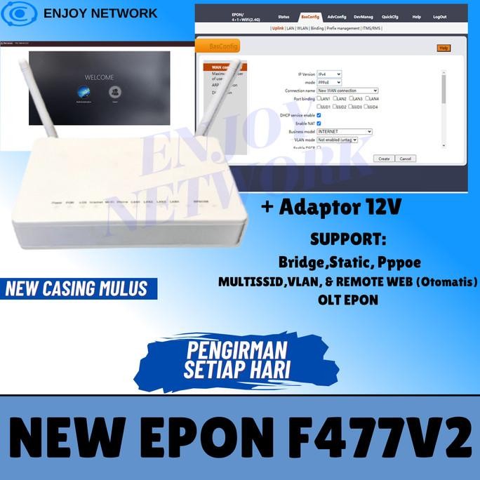 ZTE EPON F477 - Dengan Adaptor