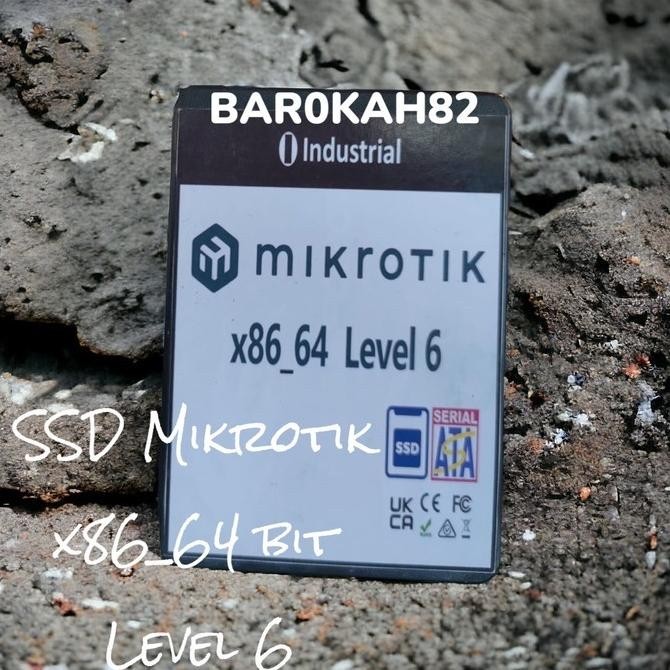 SSD Mikrotik Level 6 64Bit (X86_64) Bisa Upgrade/Downgrade - 32Gb