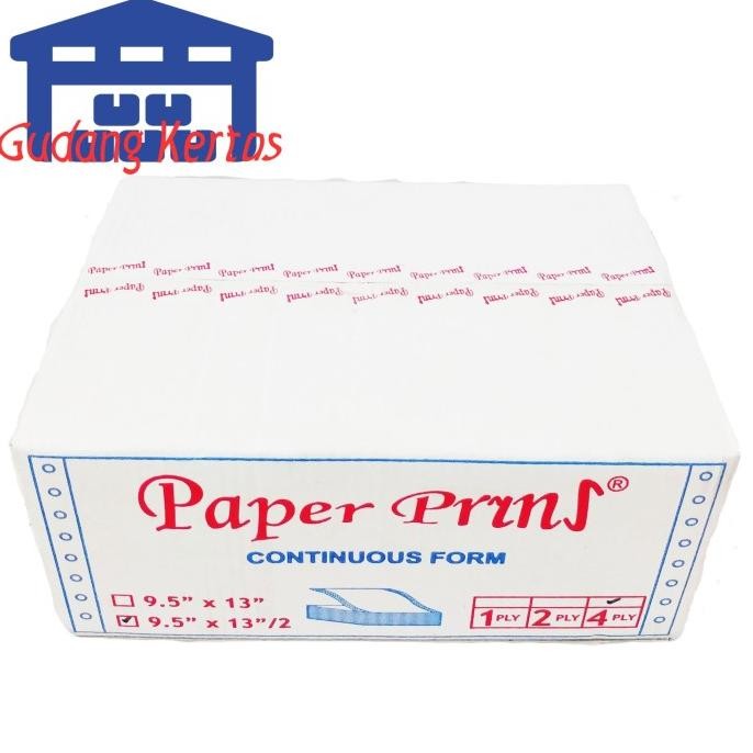 

TERBARU - CONTINUOUS FORM 91/2 X 13/2 4PLY PAPERPRYNS (BAGI 2)