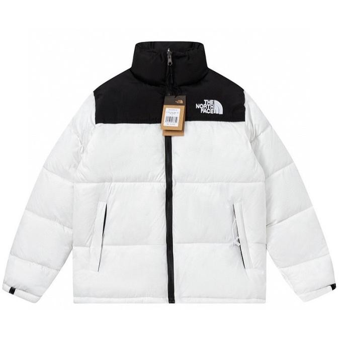 TERLARIS - White The North Face Puffer Jacket Musim Dingin