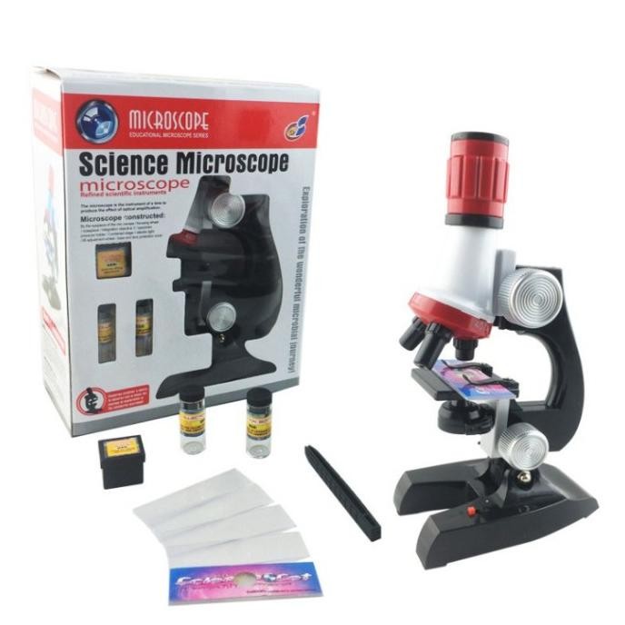 

Mikroskop Edukasi Pembesaran 1200X Magnification - 1412X Black BS76