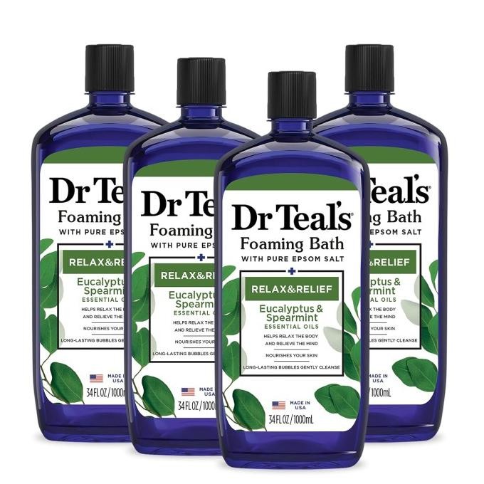 

Dr Teals Foaming Bath w Pure Epsom Salt Lavender garam inggris isi 1L