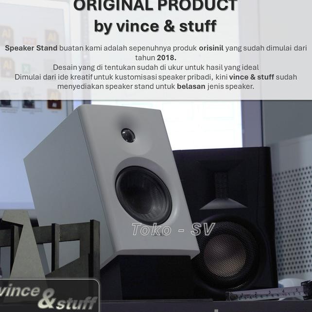 Speaker Stand U/ Edifier Mr4 Monitng Bookshelf Speaker