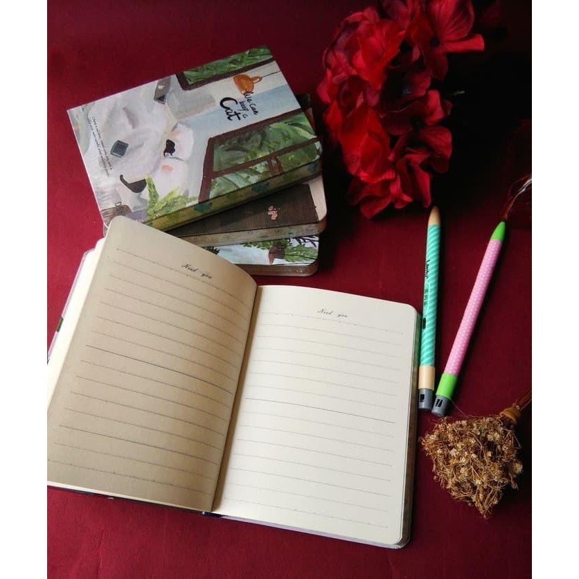 

Buku Diary Notes / Diary Notebook Fancy Hardcover - We Can Keep A Cat