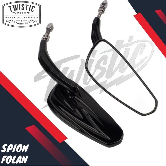 Spion Oval Folan Motor Harley Davidson Benelli Evo Efi Keeway Custom Original