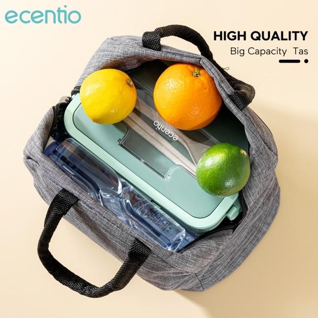 Ecentio Tas Bekal Kotak Makn Bag Lunch Cooler Bag Tas Makanan