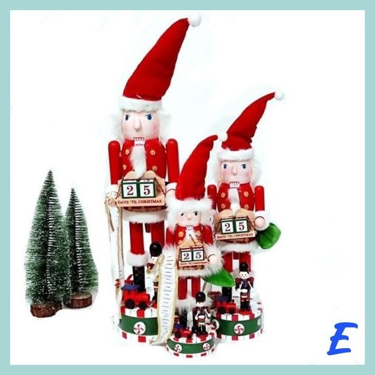 

| MIS | KALENDER NUTCRACKER S M L PAJANGAN KALENDER PATUNG JUMBO SANTA KADO NATAL MURAH HAMPERS CHRISTMAS GIFT MERAH