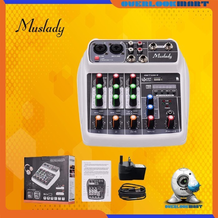 Cuci Gudang Audio Mixer 4 Channel Muslady