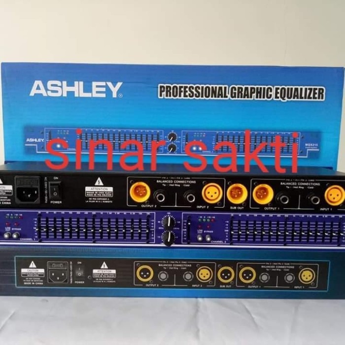 Termurah Equalizer Ashley Mgx215/Mqx 215 + Subwoofer ( 2 X 15 Channel )Original