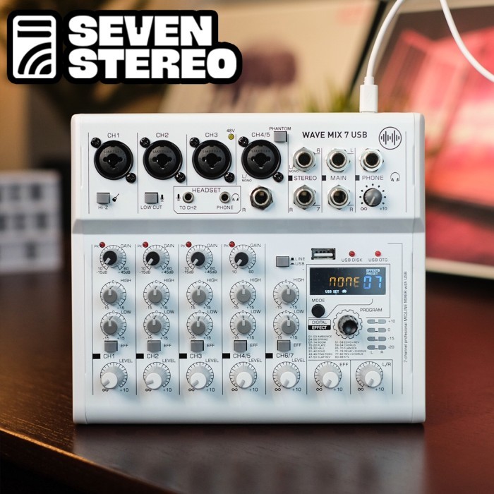 Terbaru Wave Mix7Usb Mini Mixer With Usb Audio Interface