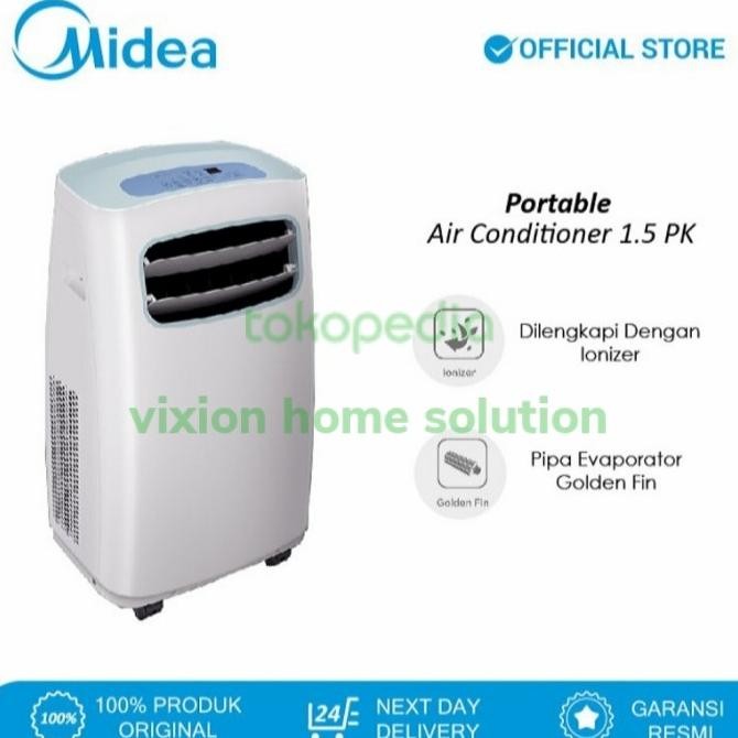 Jual | Midea Ac Portabel 1.5 Pk Mpf-12Crn1