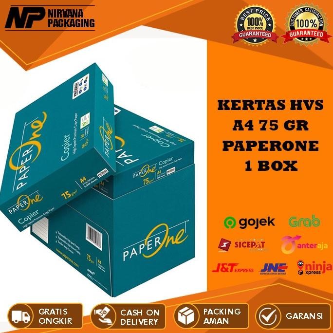 

TERMURAH - [GOJEK/GRAB] KERTAS HVS A4 PAPERONE 75GR 70GR PAPER ONE PRINT FOTOCOPY