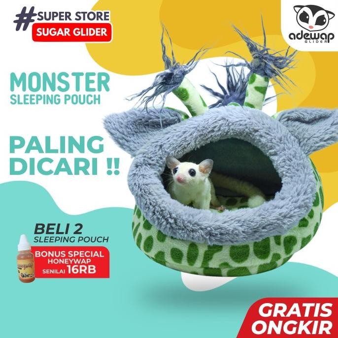 TEMPAT TIDUR LANDAK MINI / CINCILA BESAR SLEEPING POUCH KANTONG TIDUR