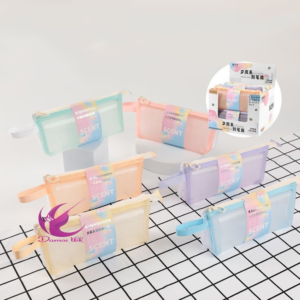 

KINHSHION DOUBLE PENCIL CASE MESH TRANSPARANT XL6126 UK. 20 X 4,5 X 9CM - KOTAK PENSIL - POUCH