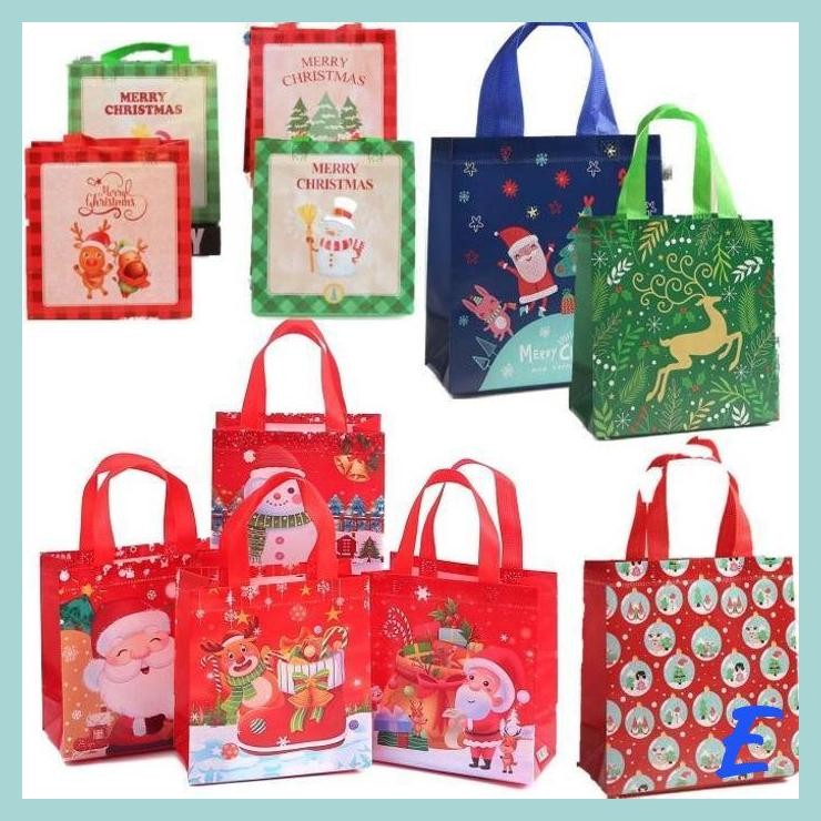 

| MIS | NEW KANTONG GOODIE BAG NATAL PVC CHRISTMAS SHOPPING BAG KADO SOUVENIR