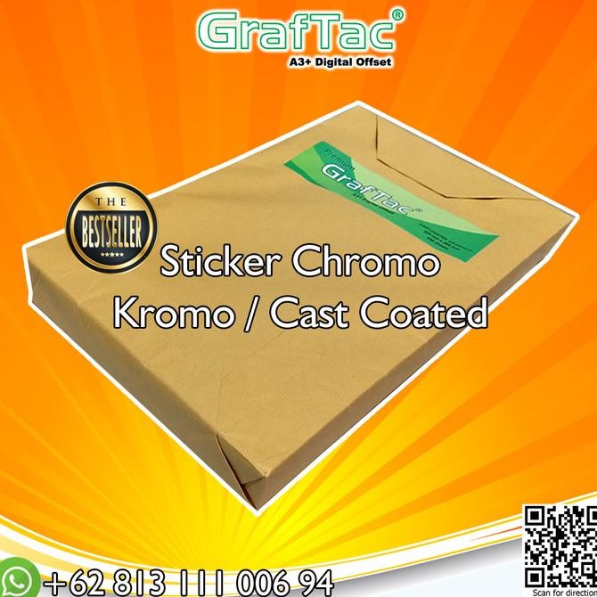 

TERLARIS - Graftac Stiker Kromo Bontak Sticker Cast Coated A3+ - PACK