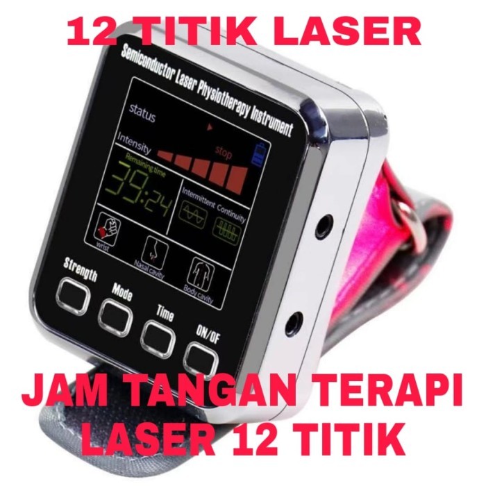 Terlaris Jam Tangan Terapi Laser Kesehatan 12 Titik Untuk Diabetes Kolesterol