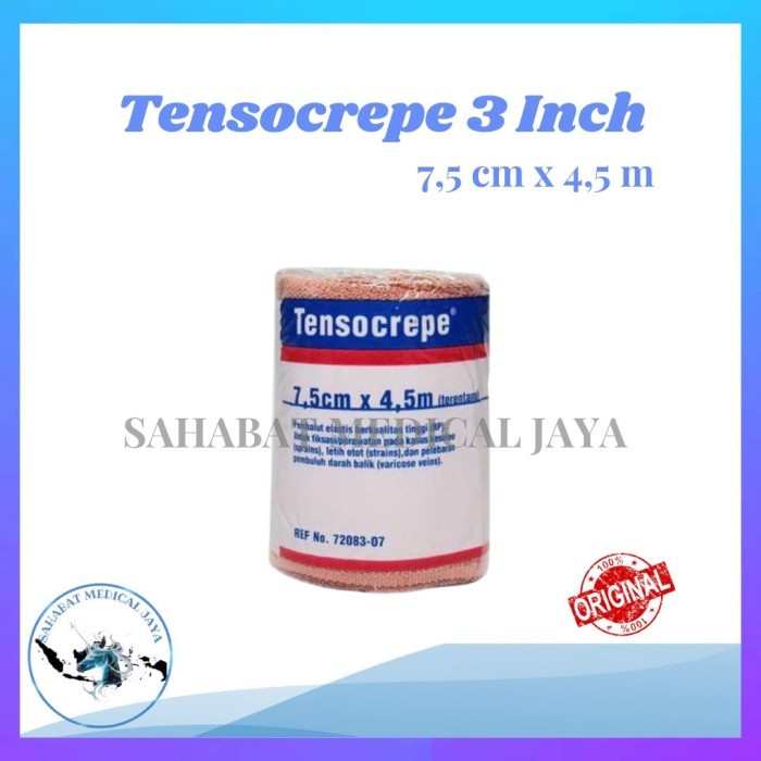 Ready Stock Tensocrepe 3 Inch ( 7,5Cm X 4,5M ) Bsn