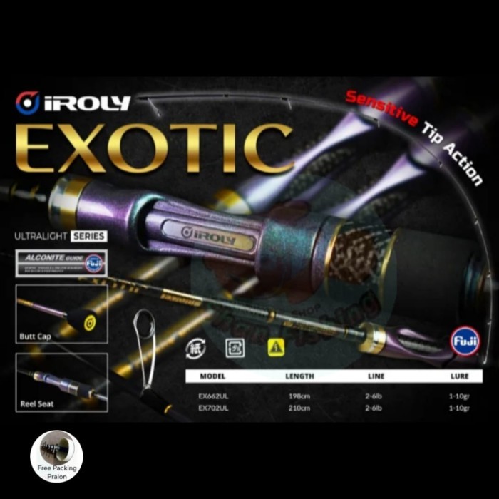 Promo Joran Ul Spinning Iroly Exotic Fuji Solid Carbon